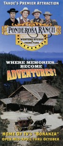 Ponderosa Ranch, Tahoe's Premier Attraction, Western Studio and Theme Park, Brochure cover